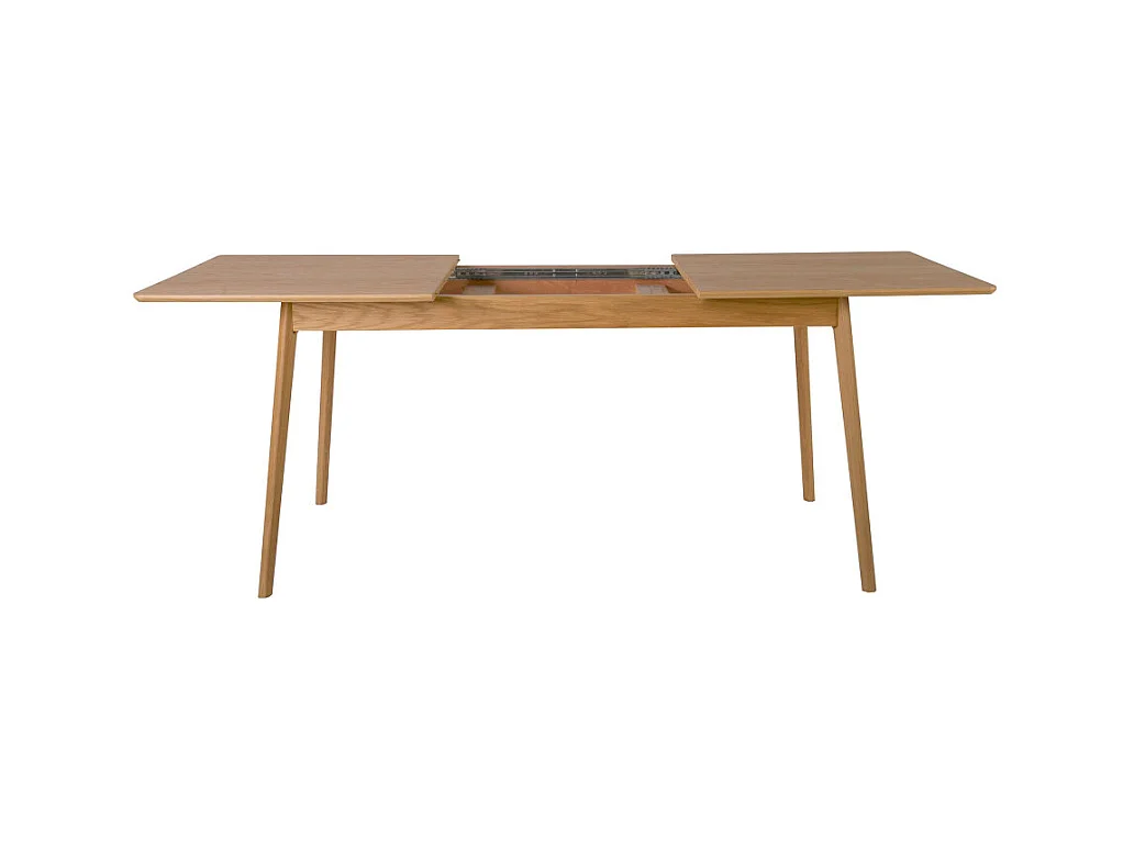 Skoll - Table à manger extensible 4 à 8 personnes 150-200x80cm - Bois clair