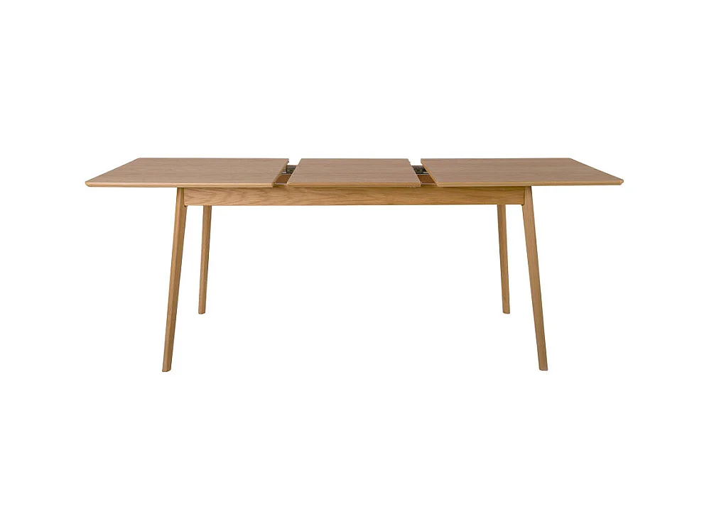 Skoll - Table à manger extensible 4 à 8 personnes 150-200x80cm - Bois clair