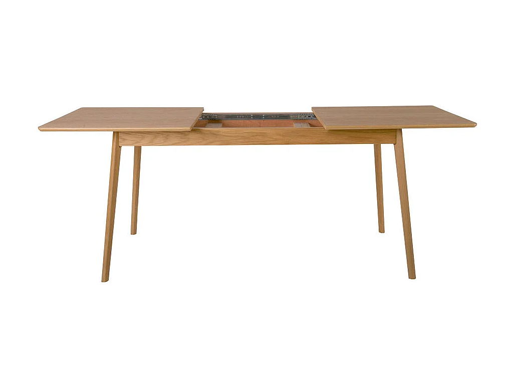 Skoll - Table à manger extensible 4 à 8 personnes 150-200x80cm - Bois clair