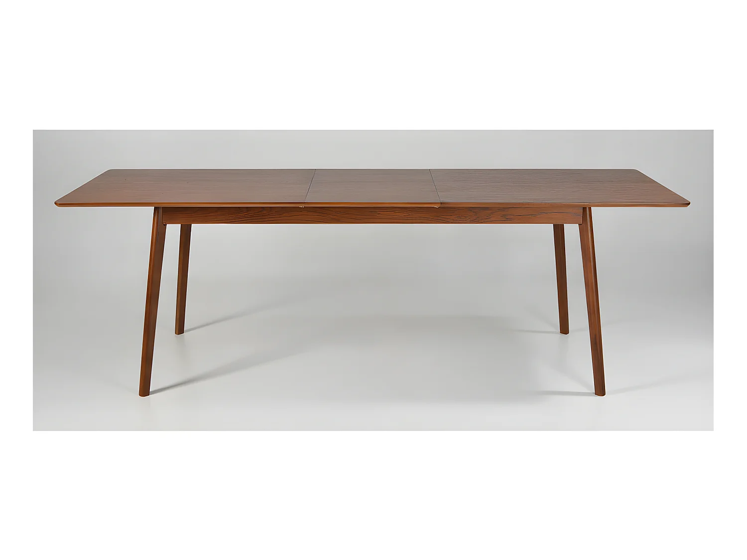 Skoll - Table à manger extensible 8 à 12 personnes 180-230x80cm - Bois foncé