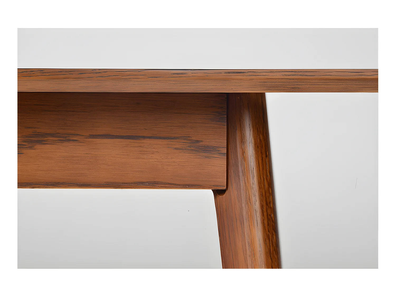 Skoll - Table à manger extensible 8 à 12 personnes 180-230x80cm - Bois foncé