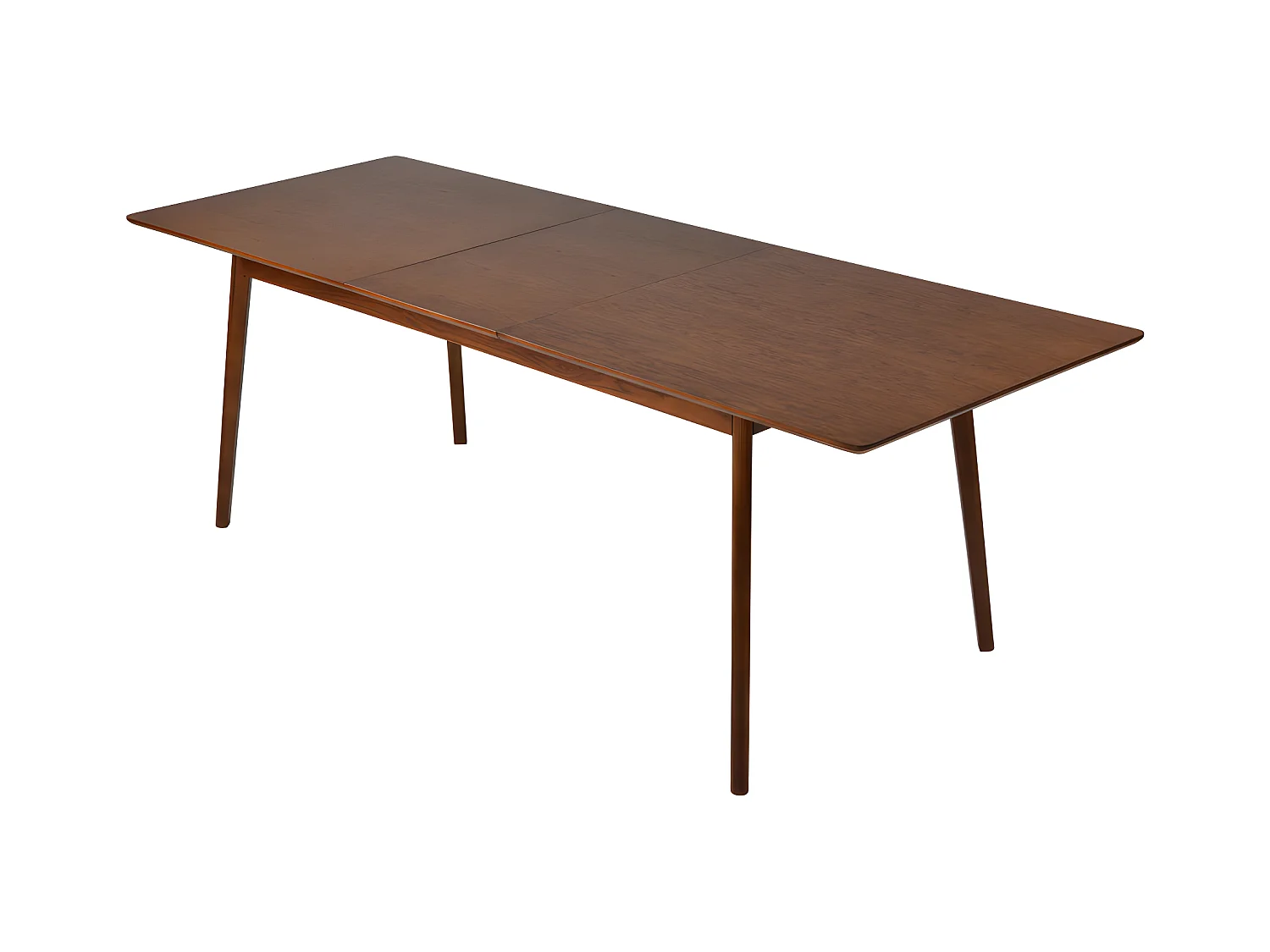 Skoll - Table à manger extensible 8 à 12 personnes 180-230x80cm - Bois foncé