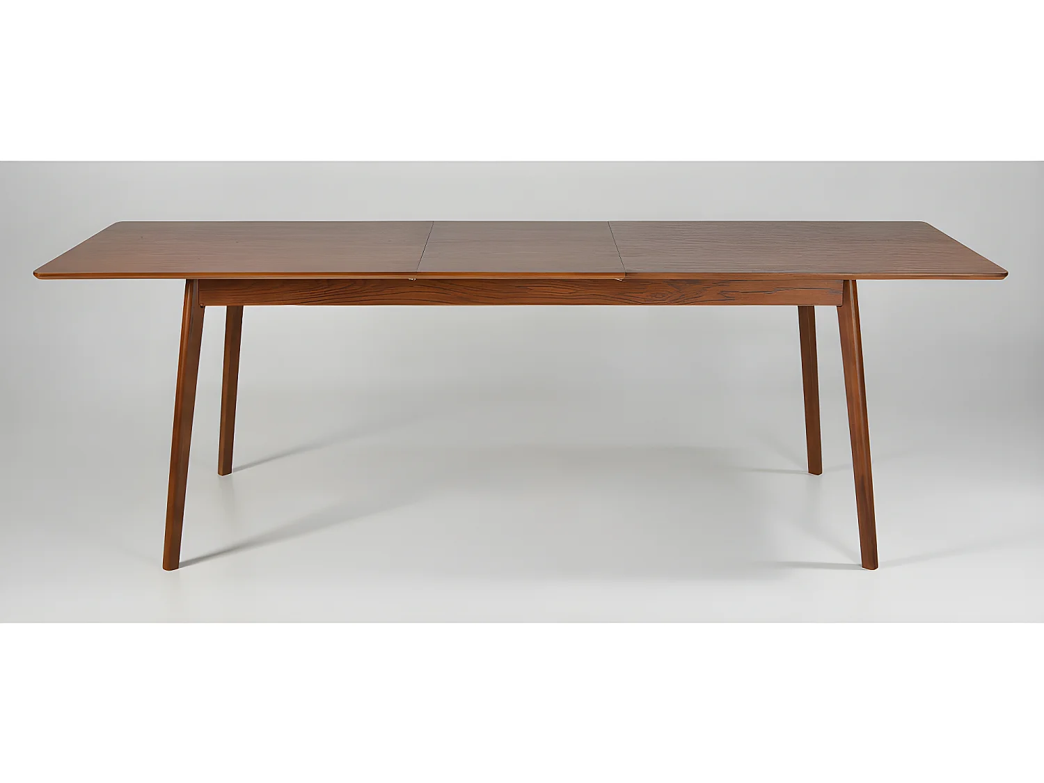 Skoll - Table à manger extensible 8 à 12 personnes 180-230x80cm - Bois foncé