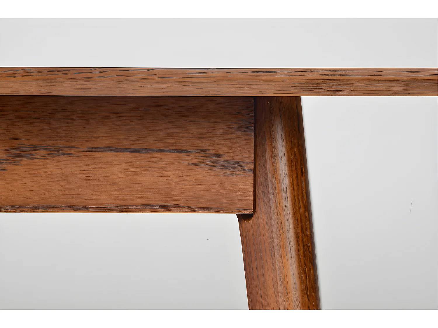 Skoll - Table à manger extensible 8 à 12 personnes 180-230x80cm - Bois foncé