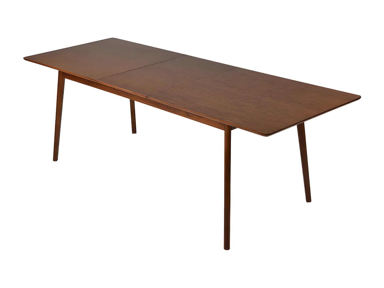 Skoll - Table à manger extensible 8 à 12 personnes 180-230x80cm - Bois foncé