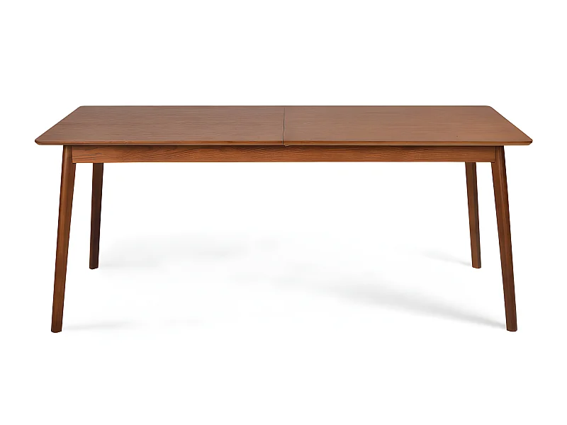 Skoll - Table à manger extensible 8 à 12 personnes 180-230x80cm - Bois foncé