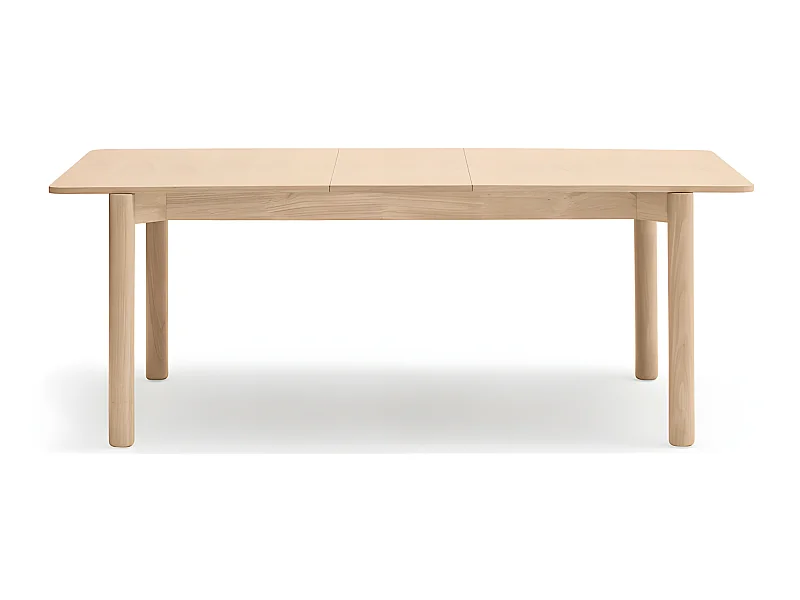 Atlas - Table à manger extensible 6 à 8 personnes en bois 160-200x95cm - Bois clair