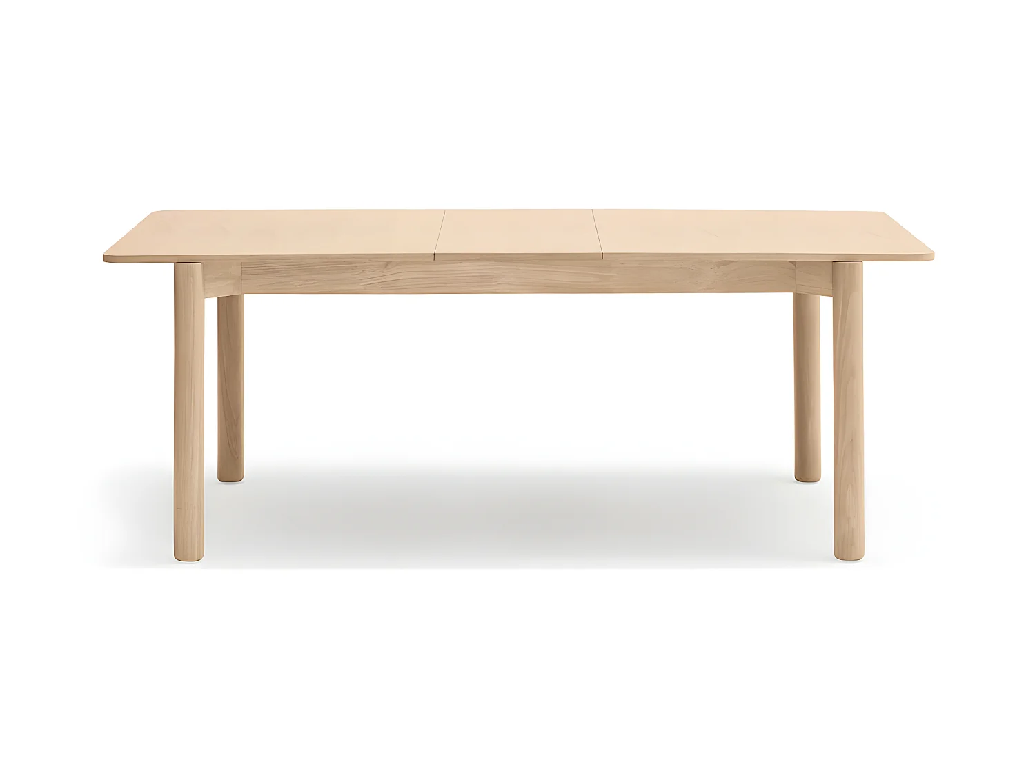 Atlas - Table à manger extensible 6 à 8 personnes en bois 160-200x95cm - Bois clair