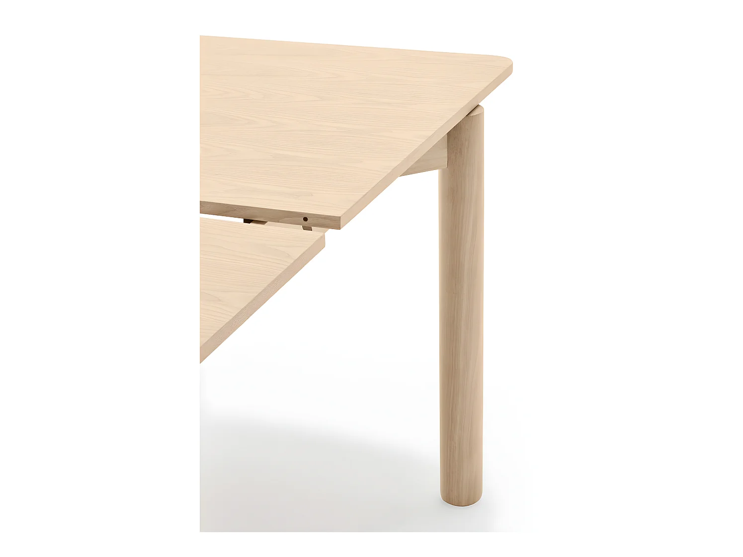 Atlas - Table à manger extensible 6 à 8 personnes en bois 160-200x95cm - Bois clair