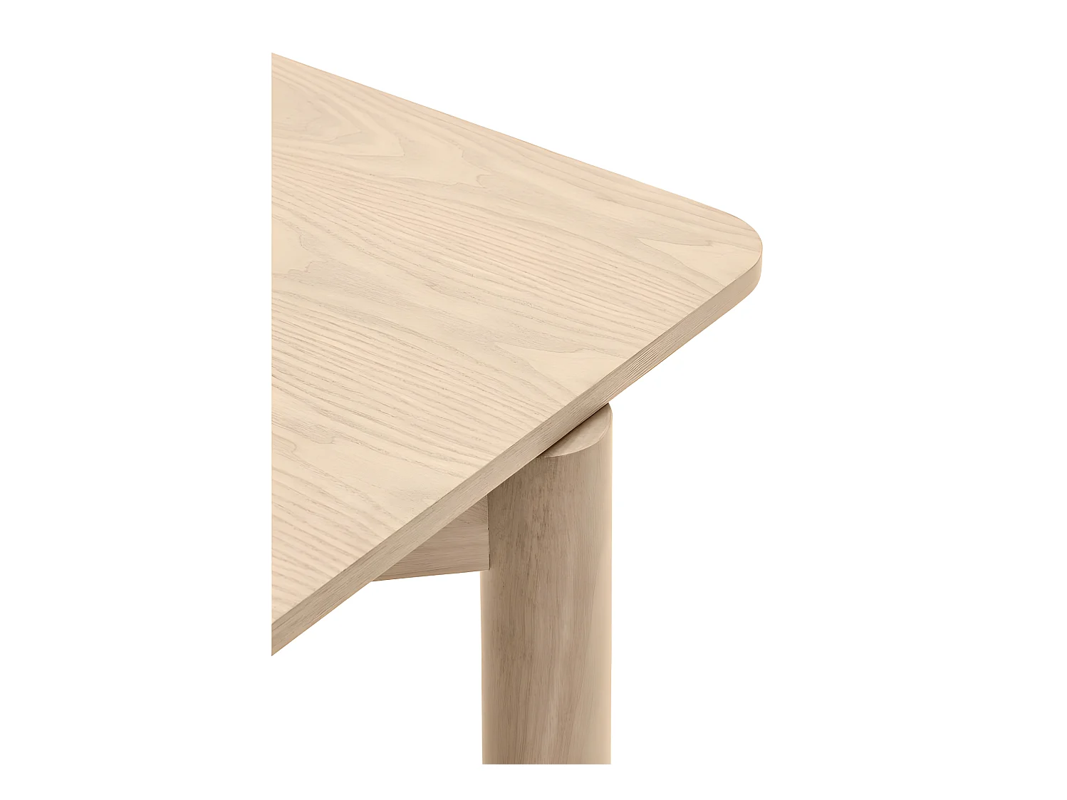 Atlas - Table à manger extensible 6 à 8 personnes en bois 160-200x95cm - Bois clair