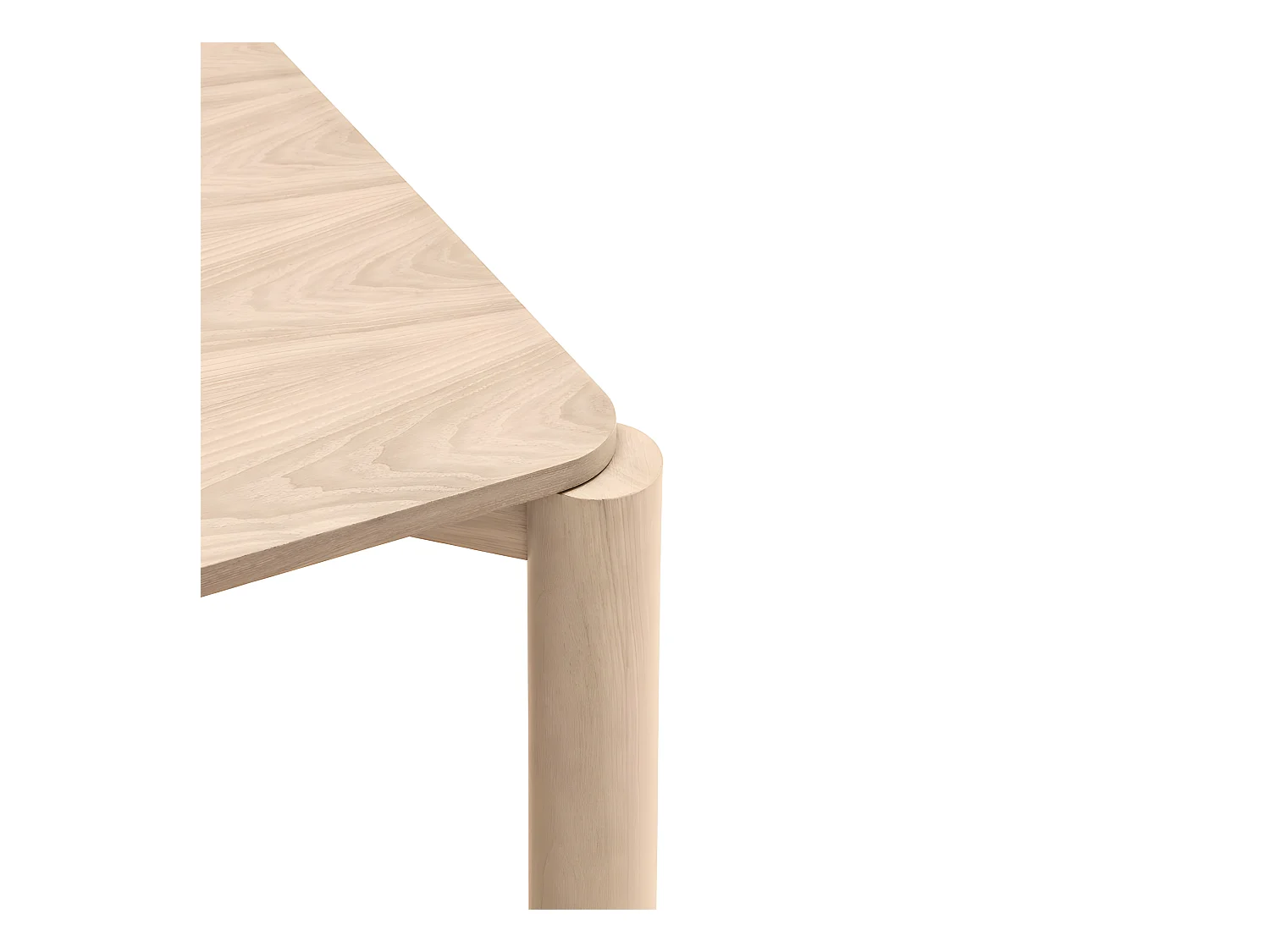 Atlas - Table à manger extensible 6 à 8 personnes en bois 160-200x95cm - Bois clair