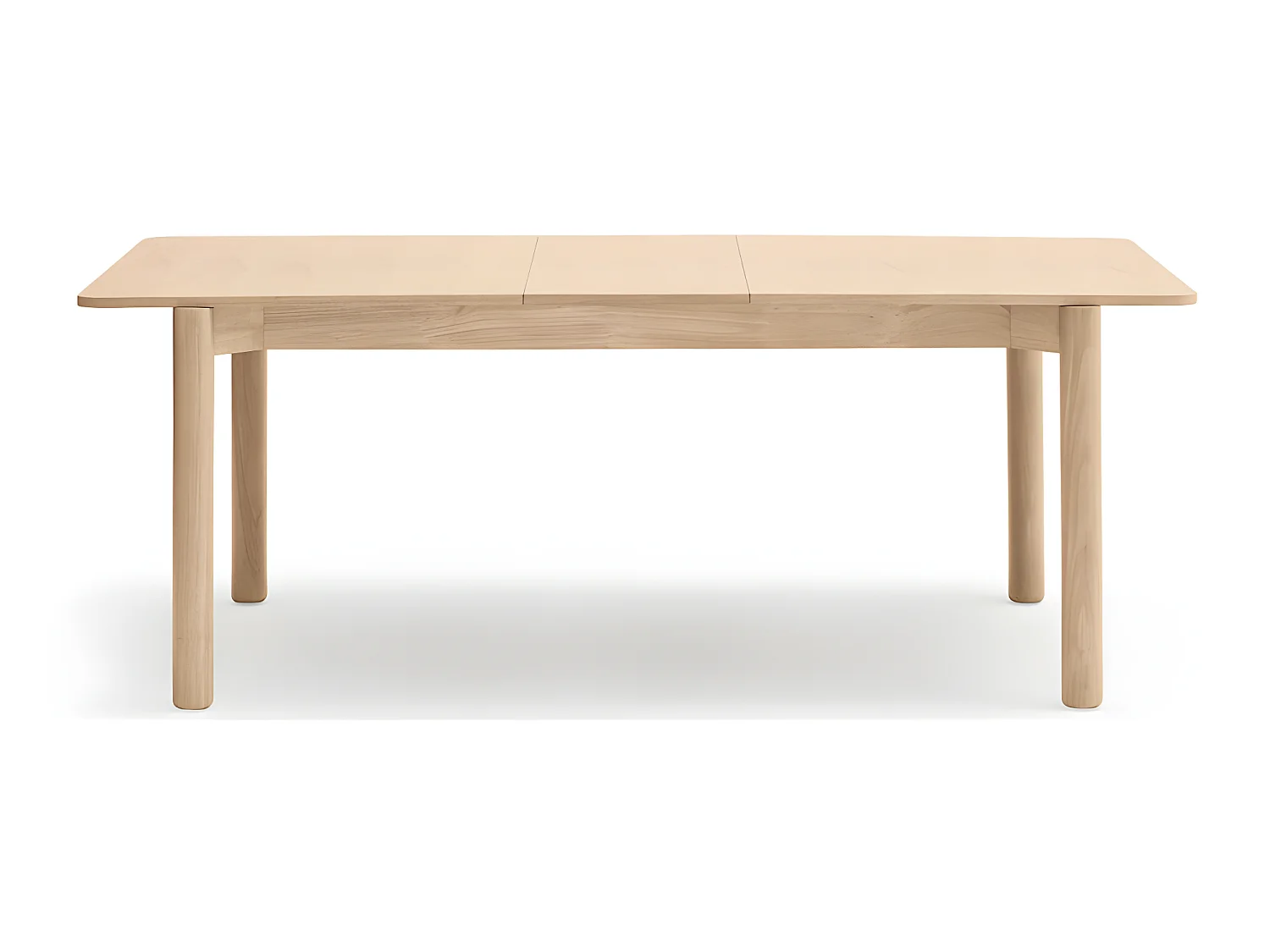Atlas - Table à manger extensible 6 à 8 personnes en bois 160-200x95cm - Bois clair