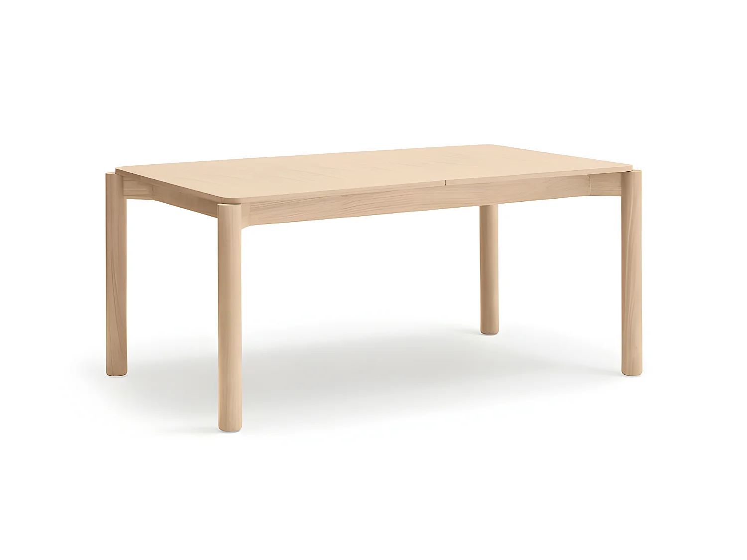 Atlas - Table à manger extensible 6 à 8 personnes en bois 160-200x95cm - Bois clair