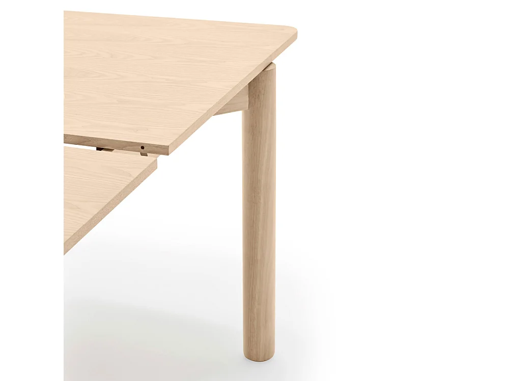 Atlas - Table à manger extensible 6 à 8 personnes en bois 160-200x95cm - Bois clair