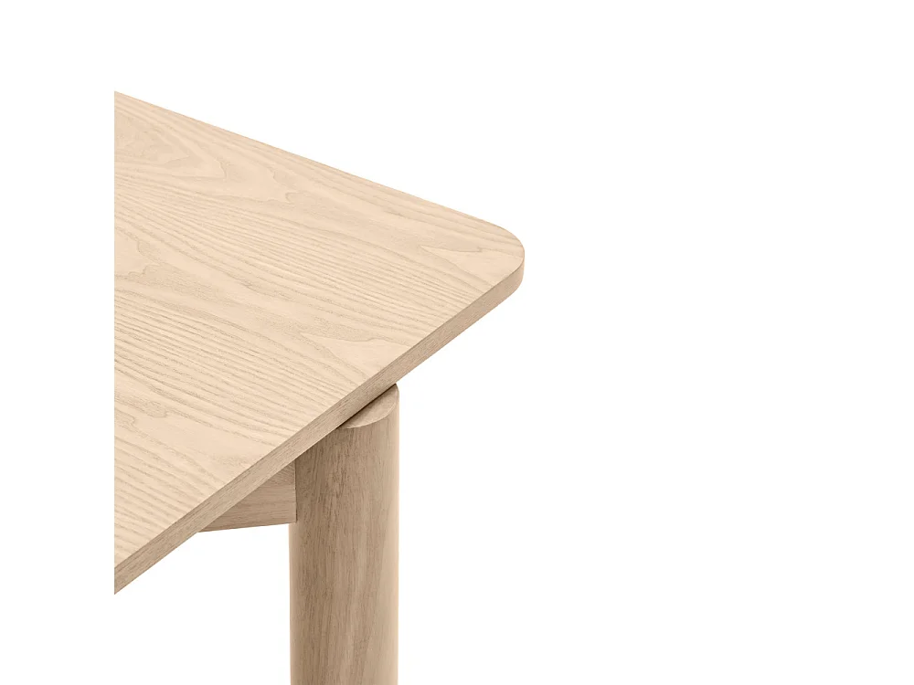 Atlas - Table à manger extensible 6 à 8 personnes en bois 160-200x95cm - Bois clair