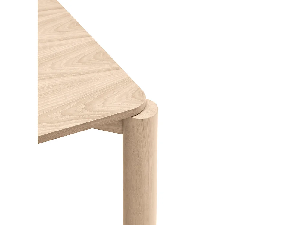 Atlas - Table à manger extensible 6 à 8 personnes en bois 160-200x95cm - Bois clair