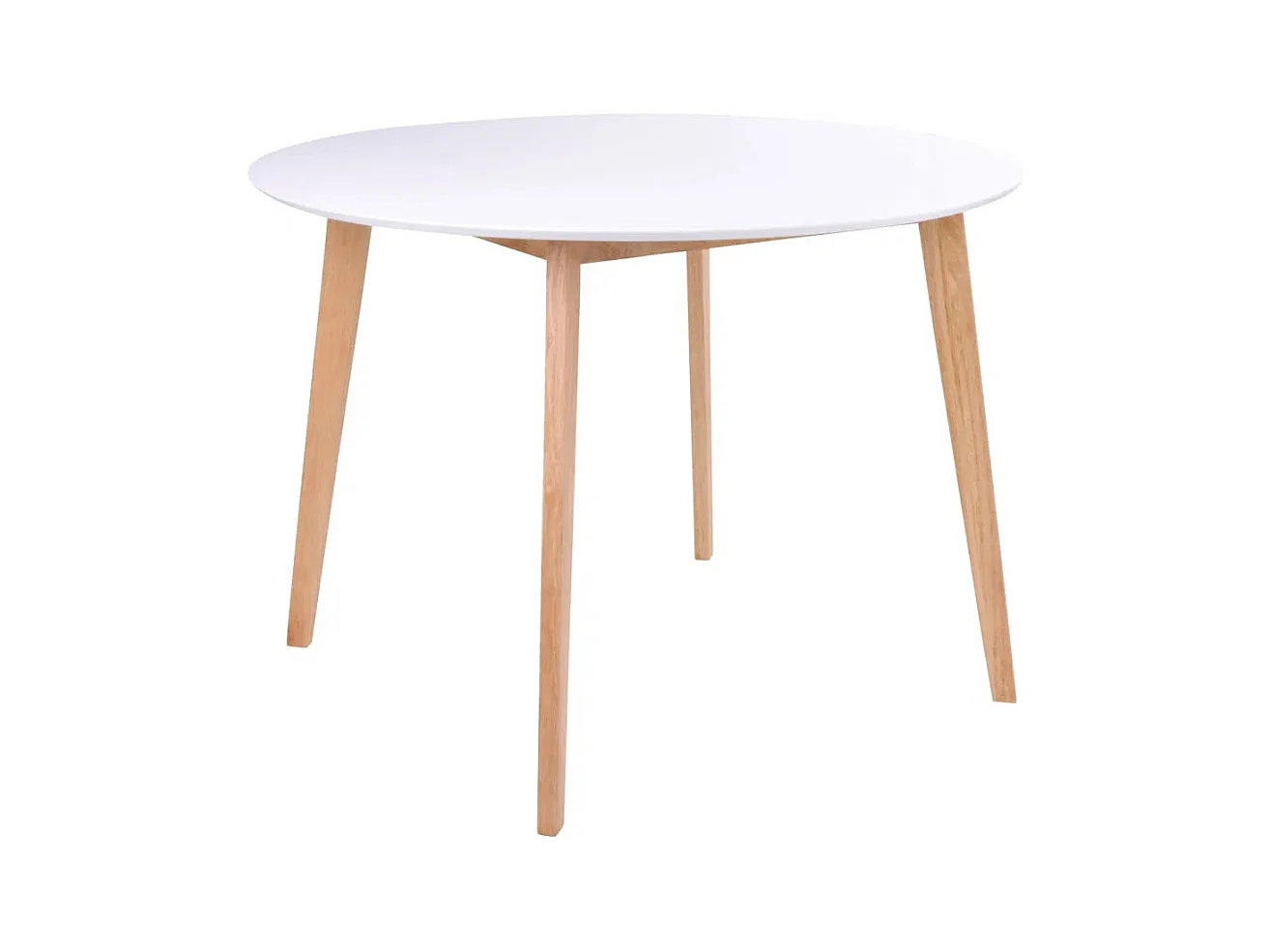 Table ronde VOJENS – Élégance scandinave et convivialité au quotidien-Blanc