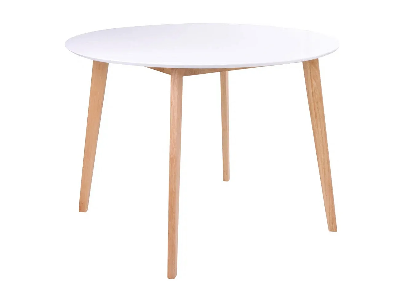 Table ronde VOJENS – Élégance scandinave et convivialité au quotidien-Blanc