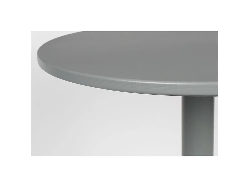 Metsu - Table de bistrot ronde - Couleur - Gris clair