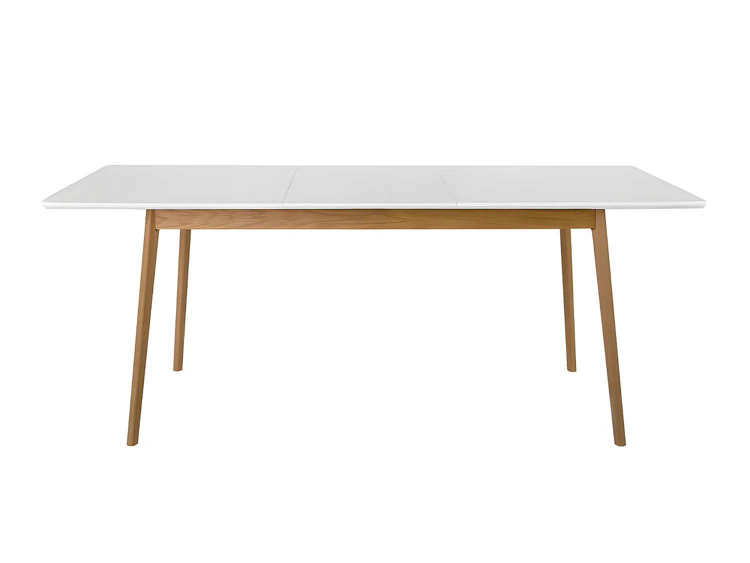 Skoll - Table à manger extensible 4 à 8 personnes 150-200x80cm - Blanc