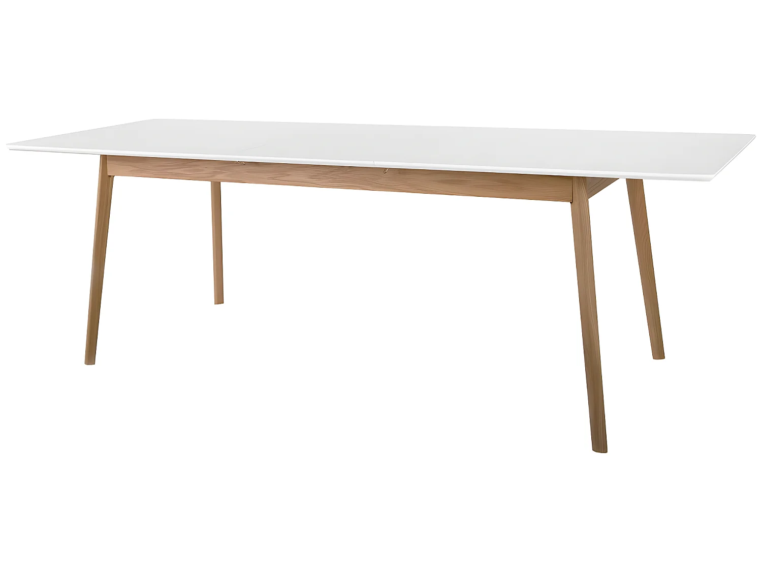 Skoll - Table à manger extensible 4 à 8 personnes 150-200x80cm - Blanc
