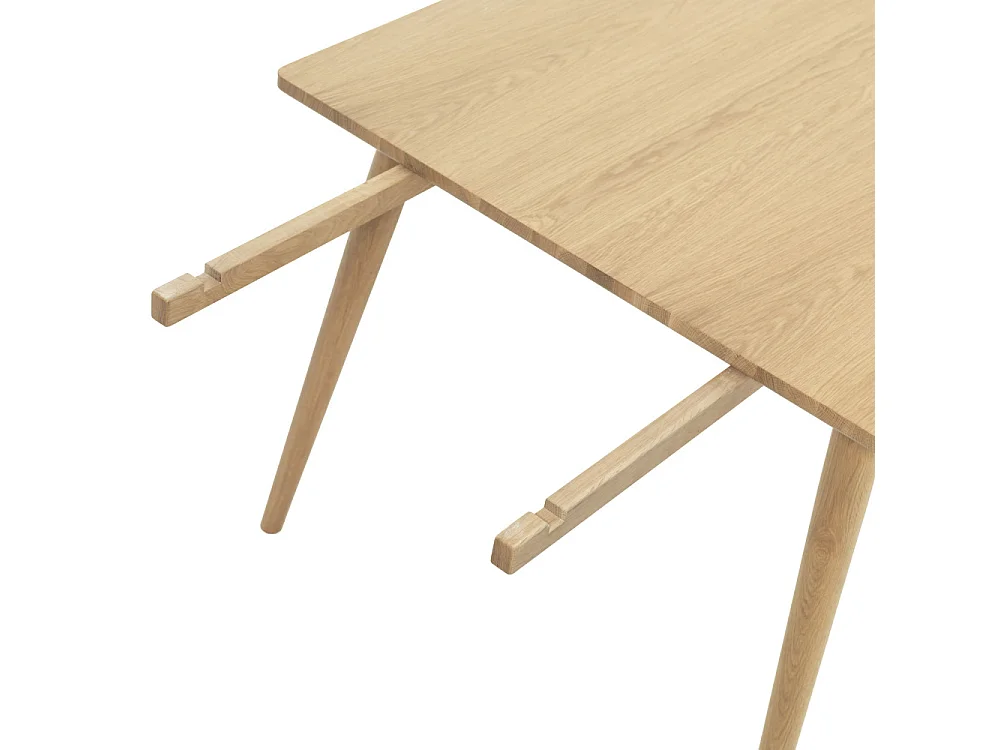 Kiyo - Table à manger extensible 4 à 10 personnes en bois 150-240x90cm - Bois clair