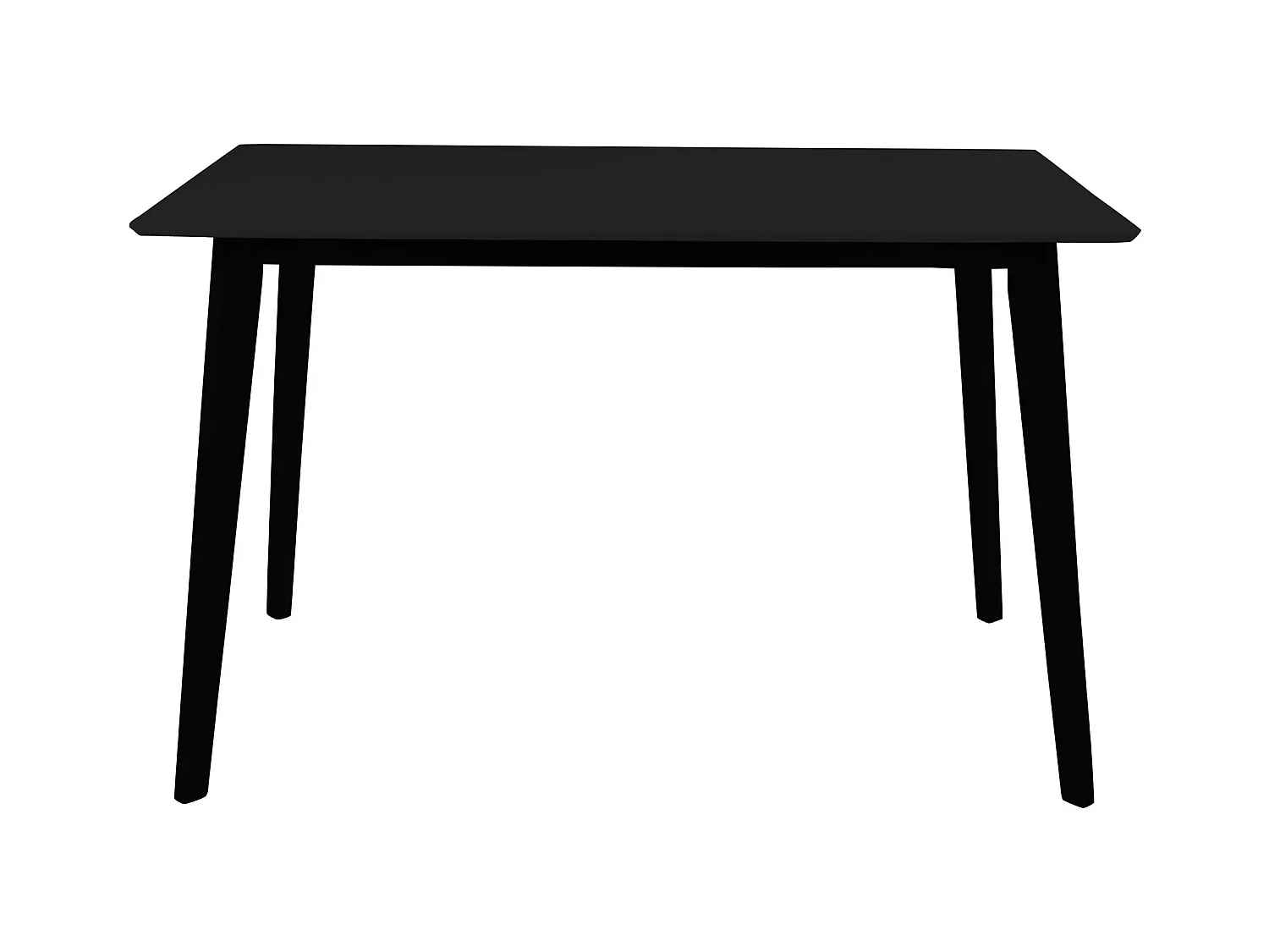 Table de salle à manger VOJENS – Style scandinave et format compact-Noir