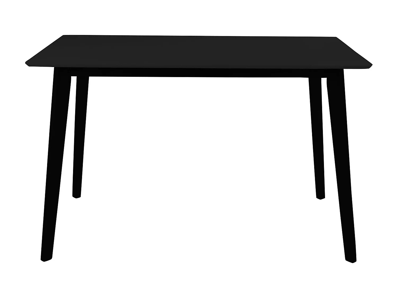 Table de salle à manger VOJENS – Style scandinave et format compact-Noir