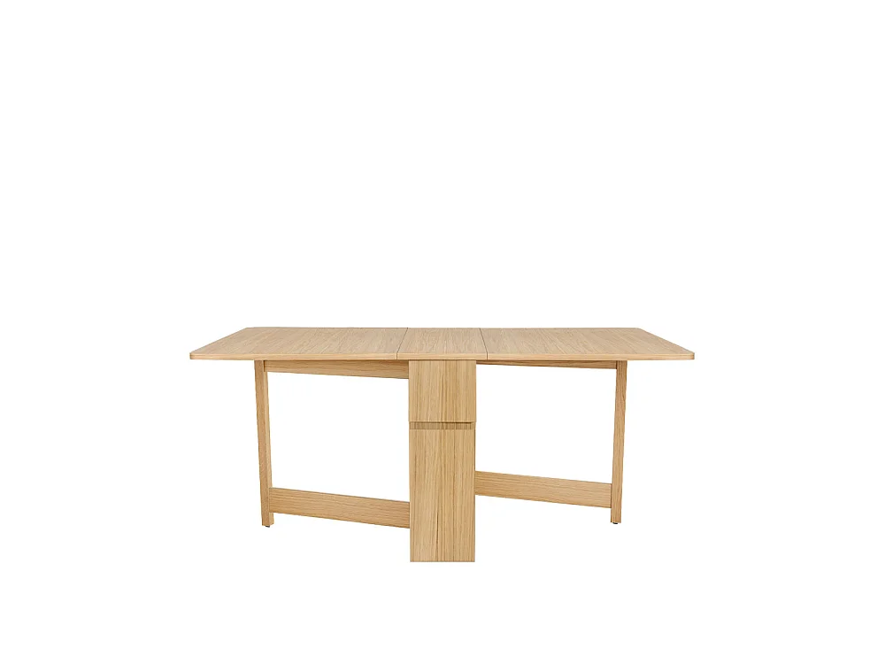 Kungla - Table à manger pliable 2 personnes en bois - Bois clair