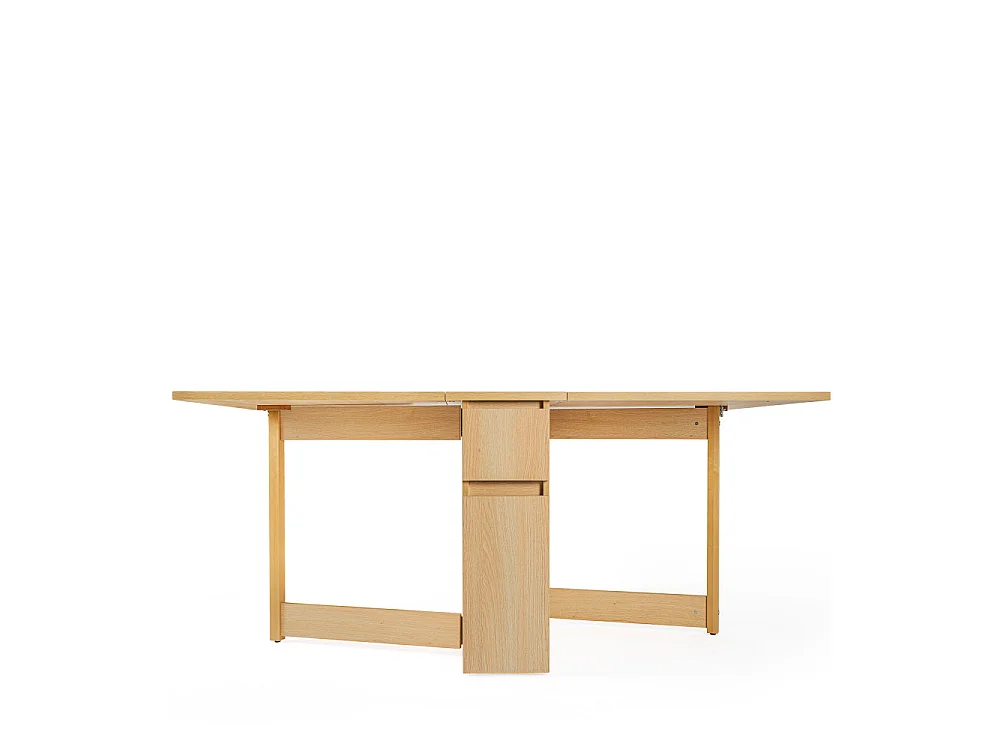 Kungla - Table à manger pliable 2 personnes en bois - Bois clair