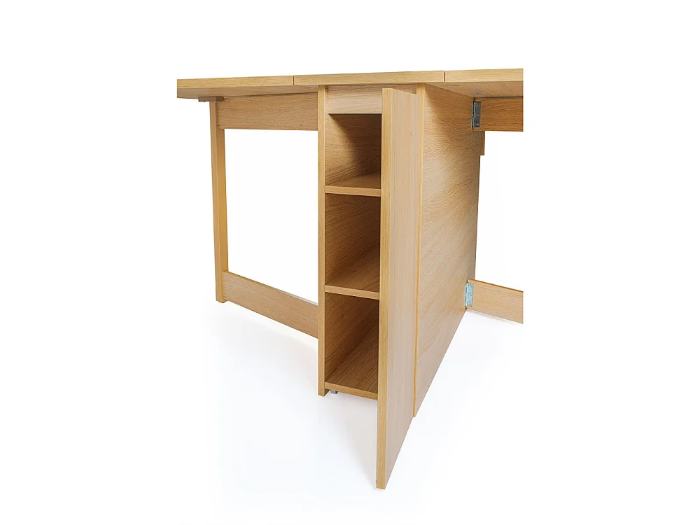 Kungla - Table à manger pliable 2 personnes en bois - Bois clair