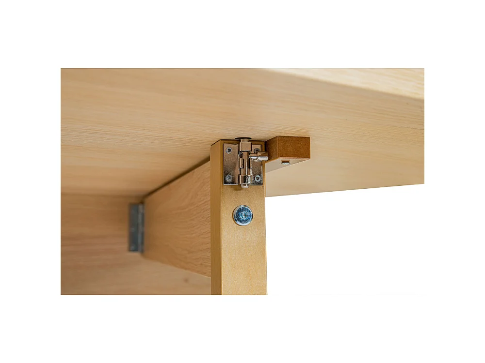 Kungla - Table à manger pliable 2 personnes en bois - Bois clair