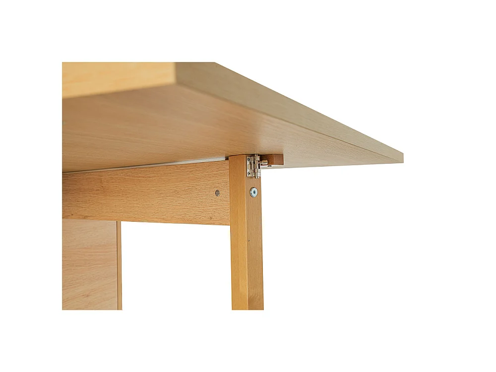Kungla - Table à manger pliable 2 personnes en bois - Bois clair