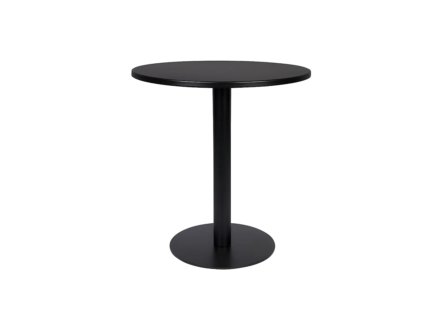 Metsu - Table de bistrot ronde - Couleur - Noir