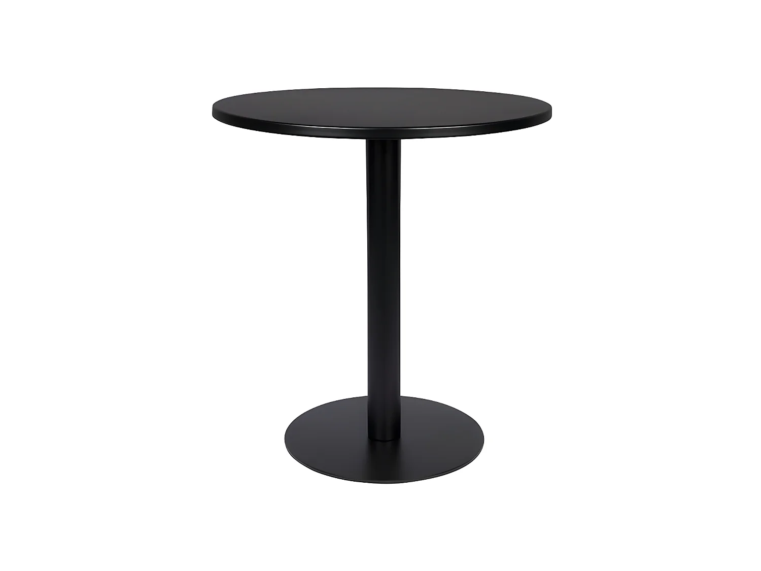 Metsu - Table de bistrot ronde - Couleur - Noir