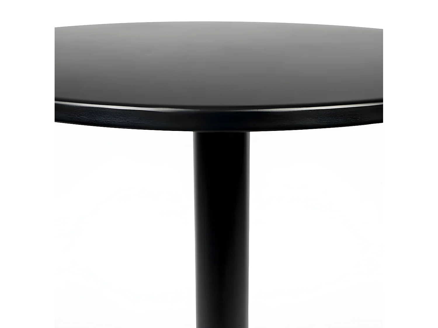 Metsu - Table de bistrot ronde - Couleur - Noir