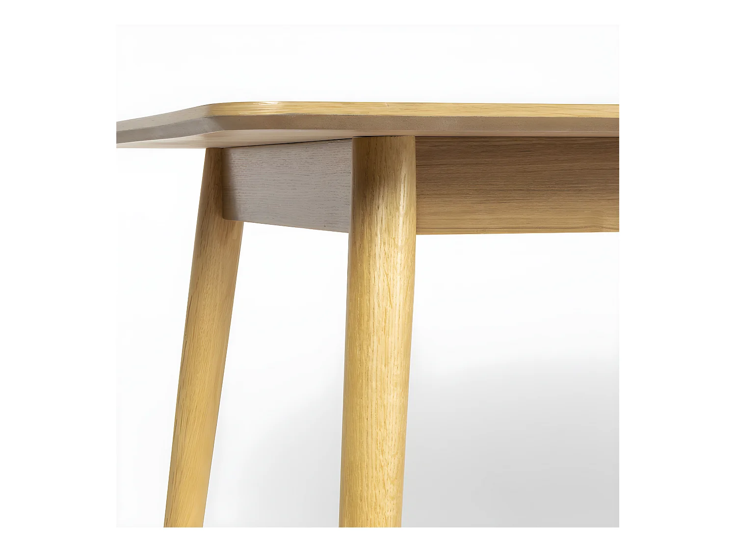 Fabio - Table à manger 6 personnes en bois - Bois clair