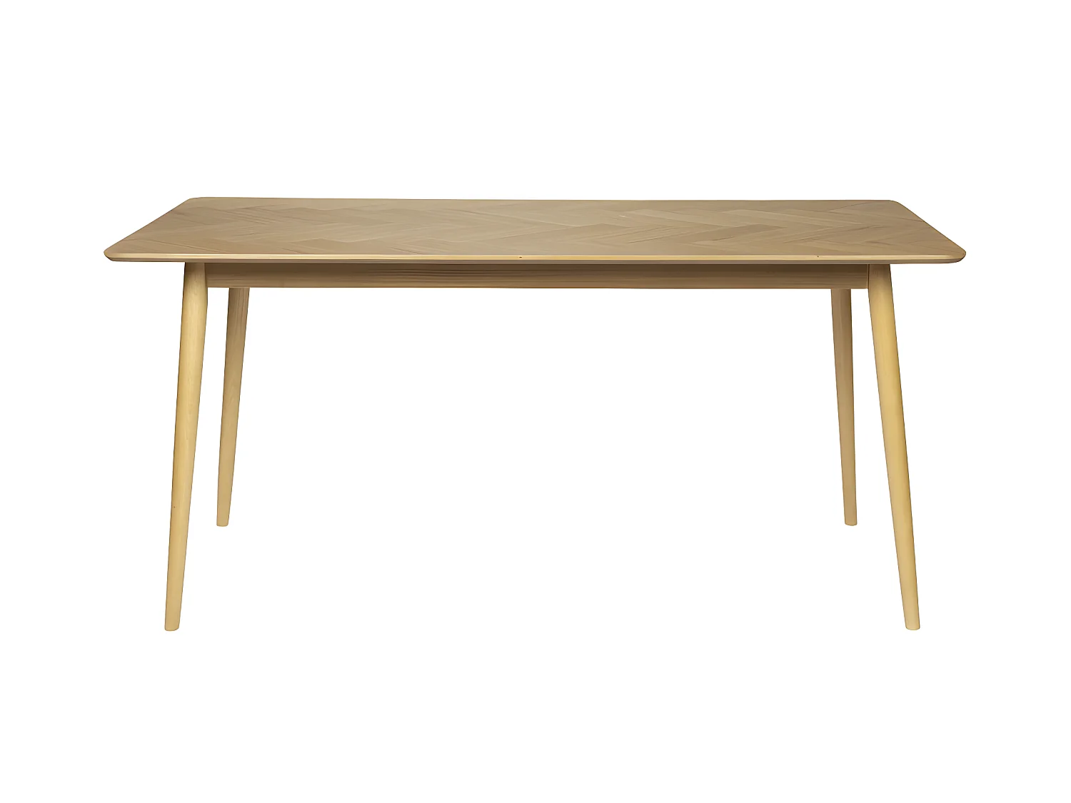 Fabio - Table à manger 6 personnes en bois - Bois clair