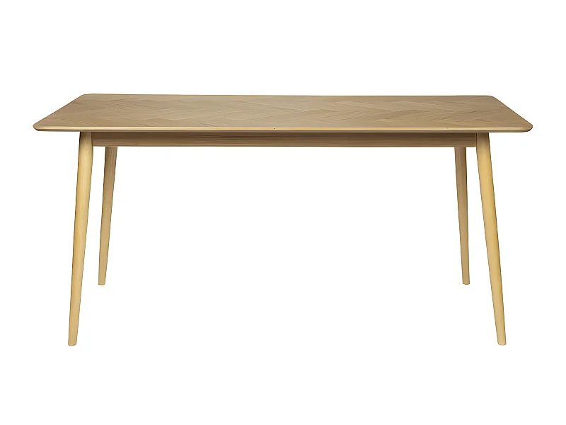 Fabio - Table à manger 6 personnes en bois - Bois clair