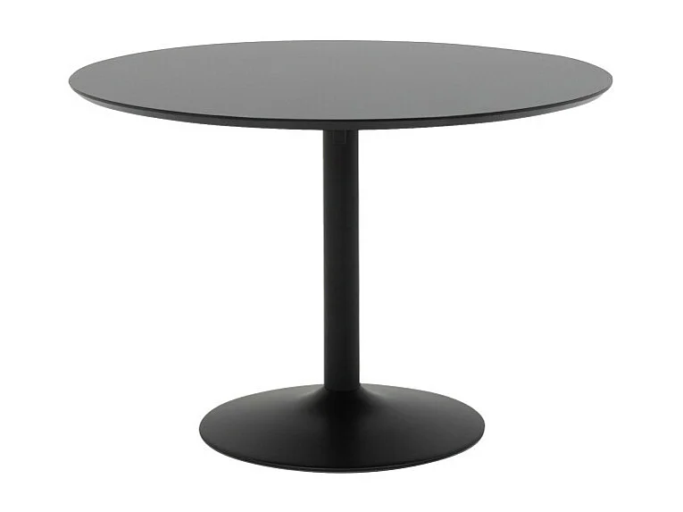 Taco elipse - Table à manger 6 personnes ovale en bois - Noir