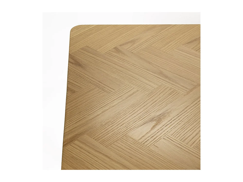 Fabio - Table à manger 8 personnes en bois - Bois clair