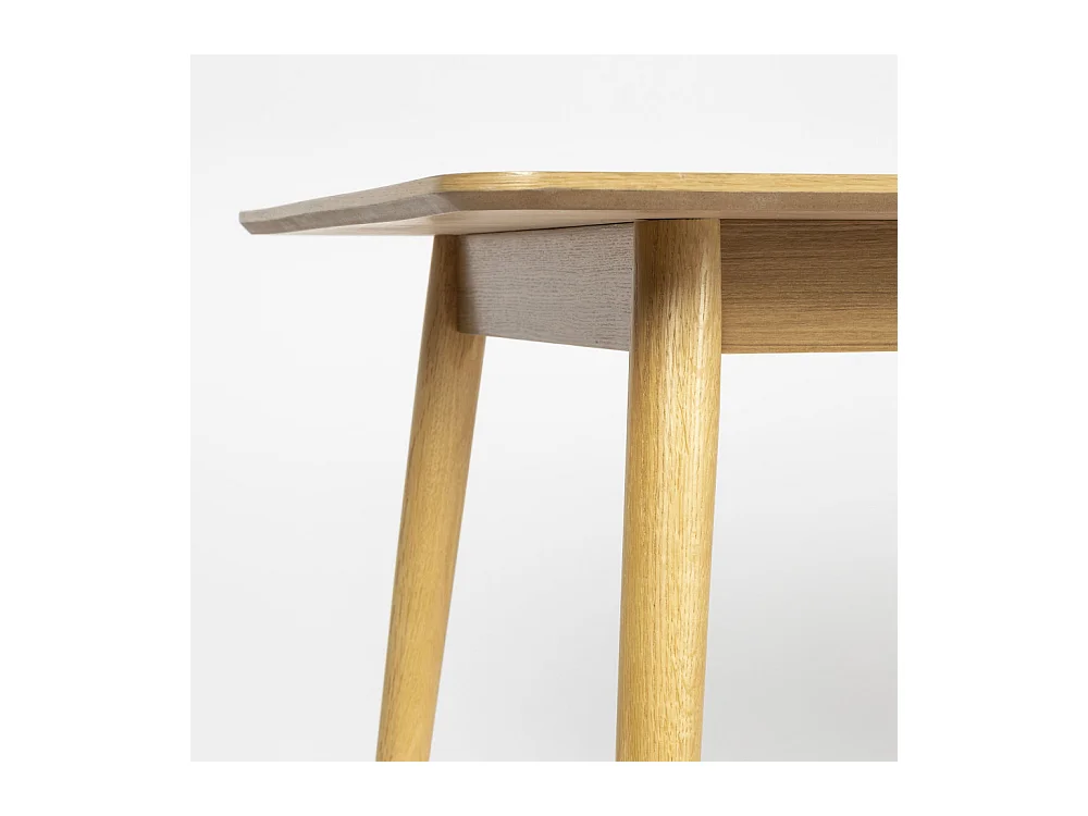 Fabio - Table à manger 8 personnes en bois - Bois clair