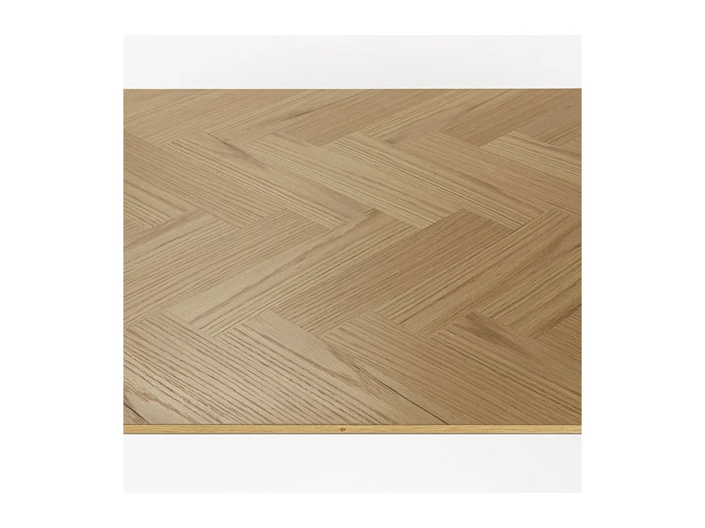 Fabio - Table à manger 8 personnes en bois - Bois clair