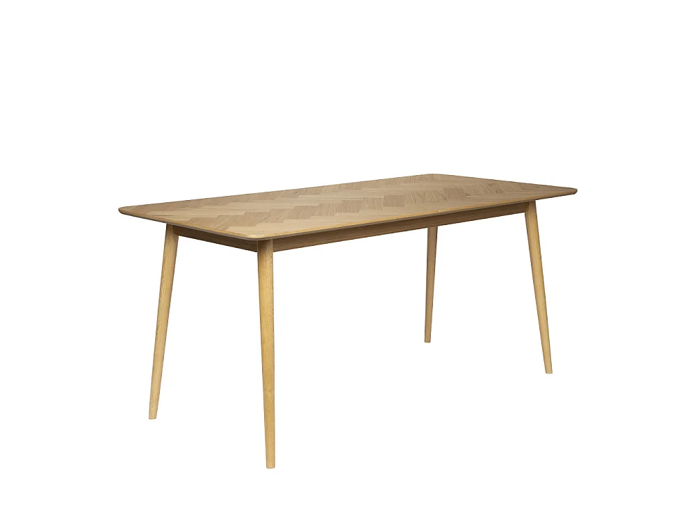 Fabio - Table à manger 8 personnes en bois - Bois clair