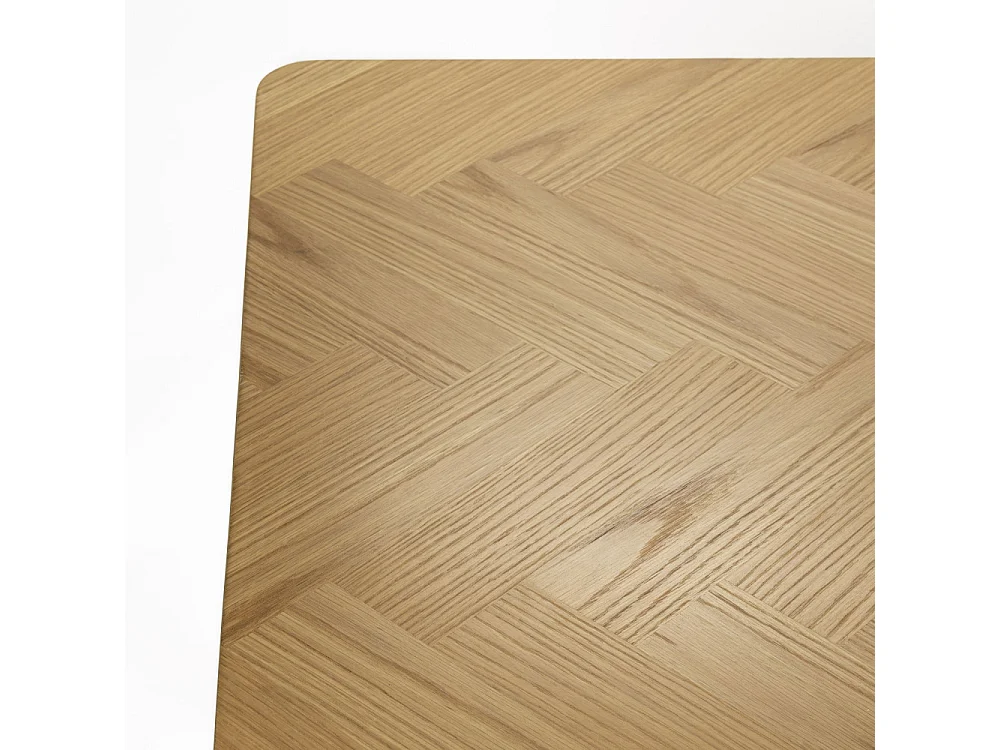 Fabio - Table à manger 8 personnes en bois - Bois clair