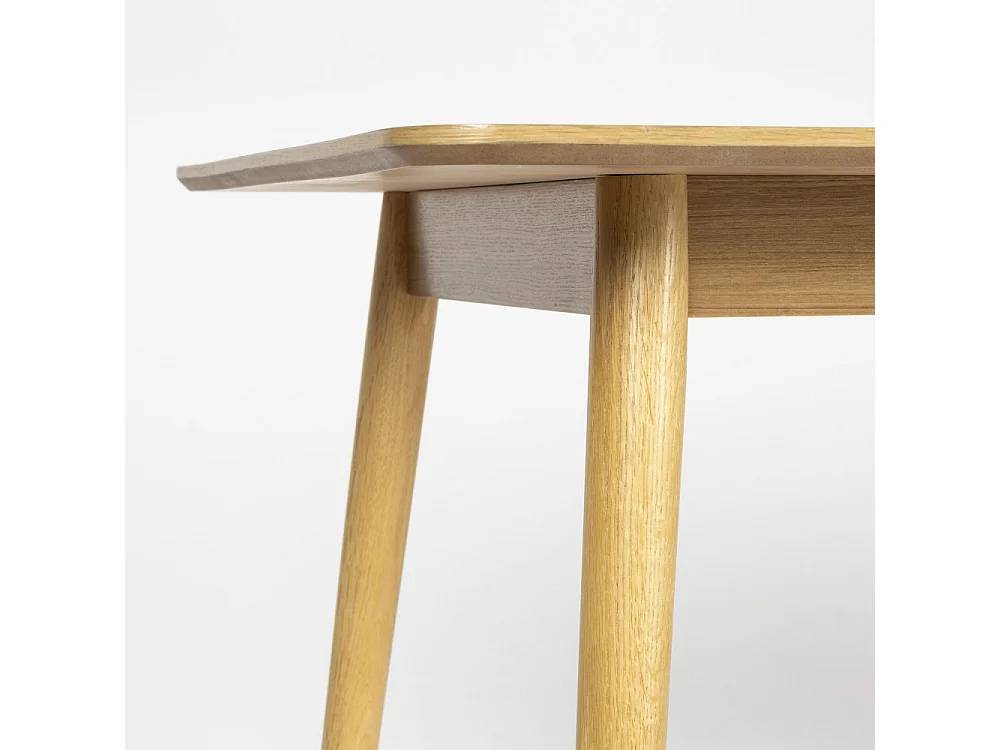 Fabio - Table à manger 8 personnes en bois - Bois clair