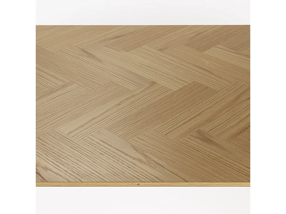 Fabio - Table à manger 8 personnes en bois - Bois clair