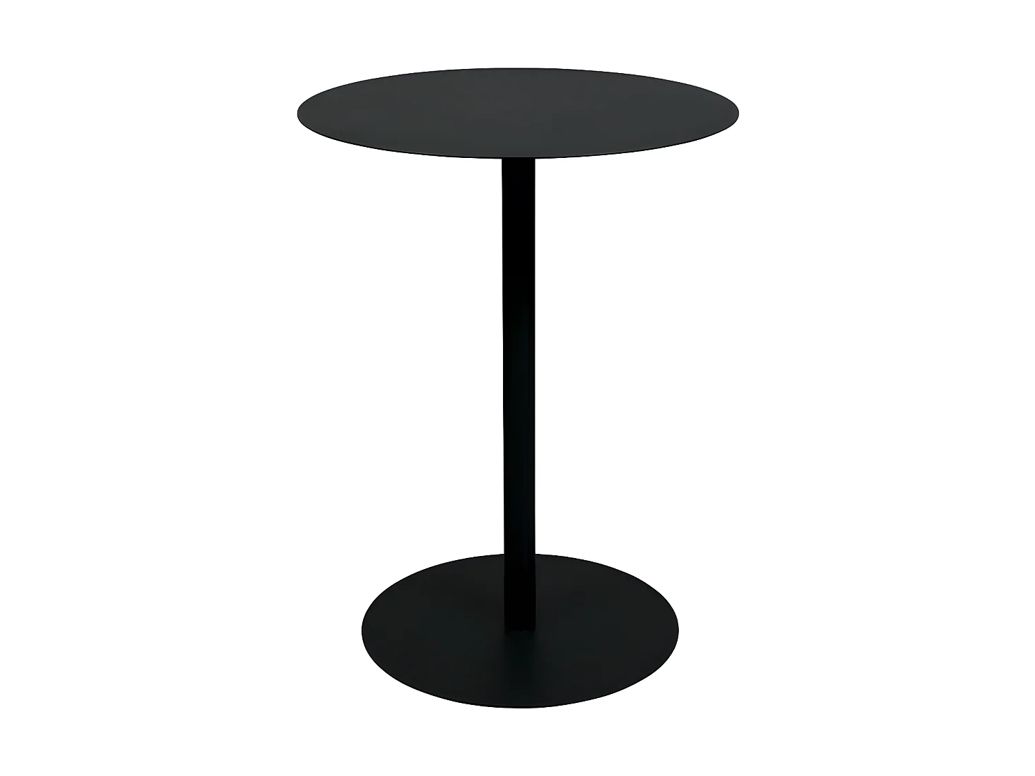 Snow - Table de bistrot ronde en métal ø57cm - Noir