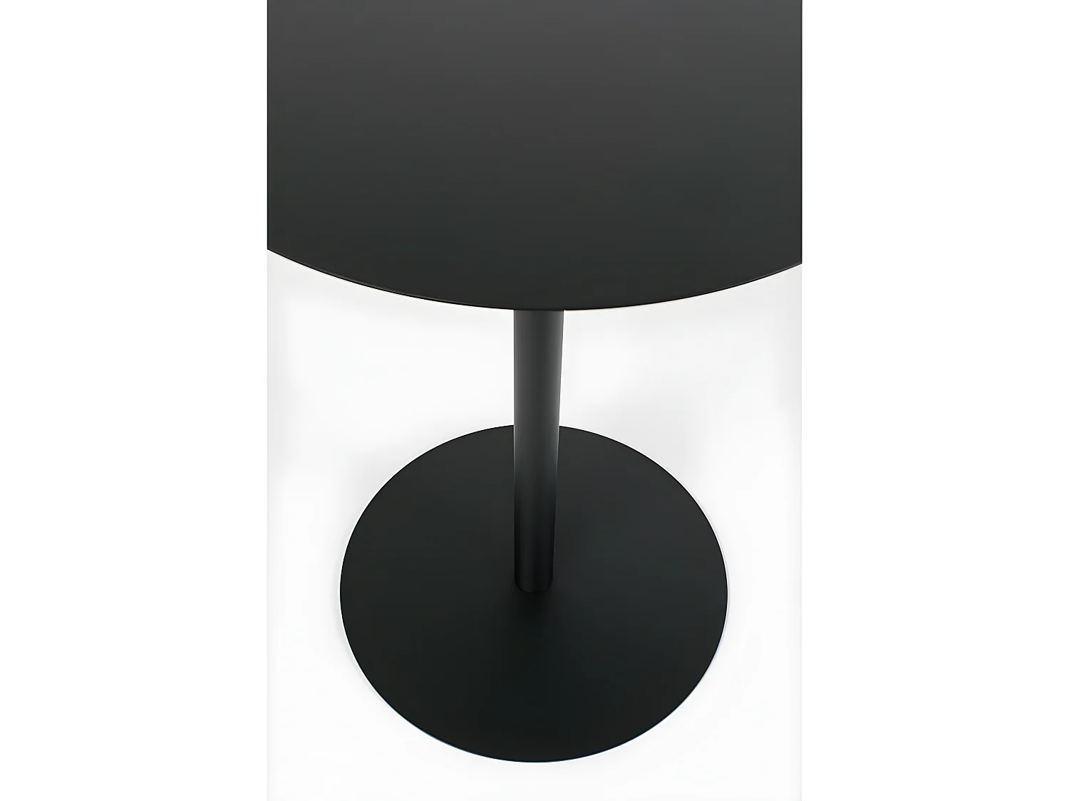 Snow - Table de bistrot ronde en métal ø57cm - Noir