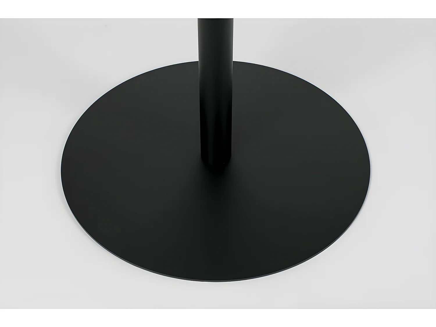 Snow - Table de bistrot ronde en métal ø57cm - Noir